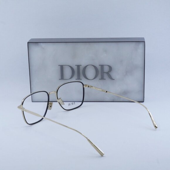 Final Price! Dior DIORBLACKSUITO S4U B400 Shiny Black/Gold Eyeglasses 53mm - Picture 4 of 10